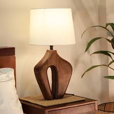 Handcrafted Wooden Table Lamp — Custom Base